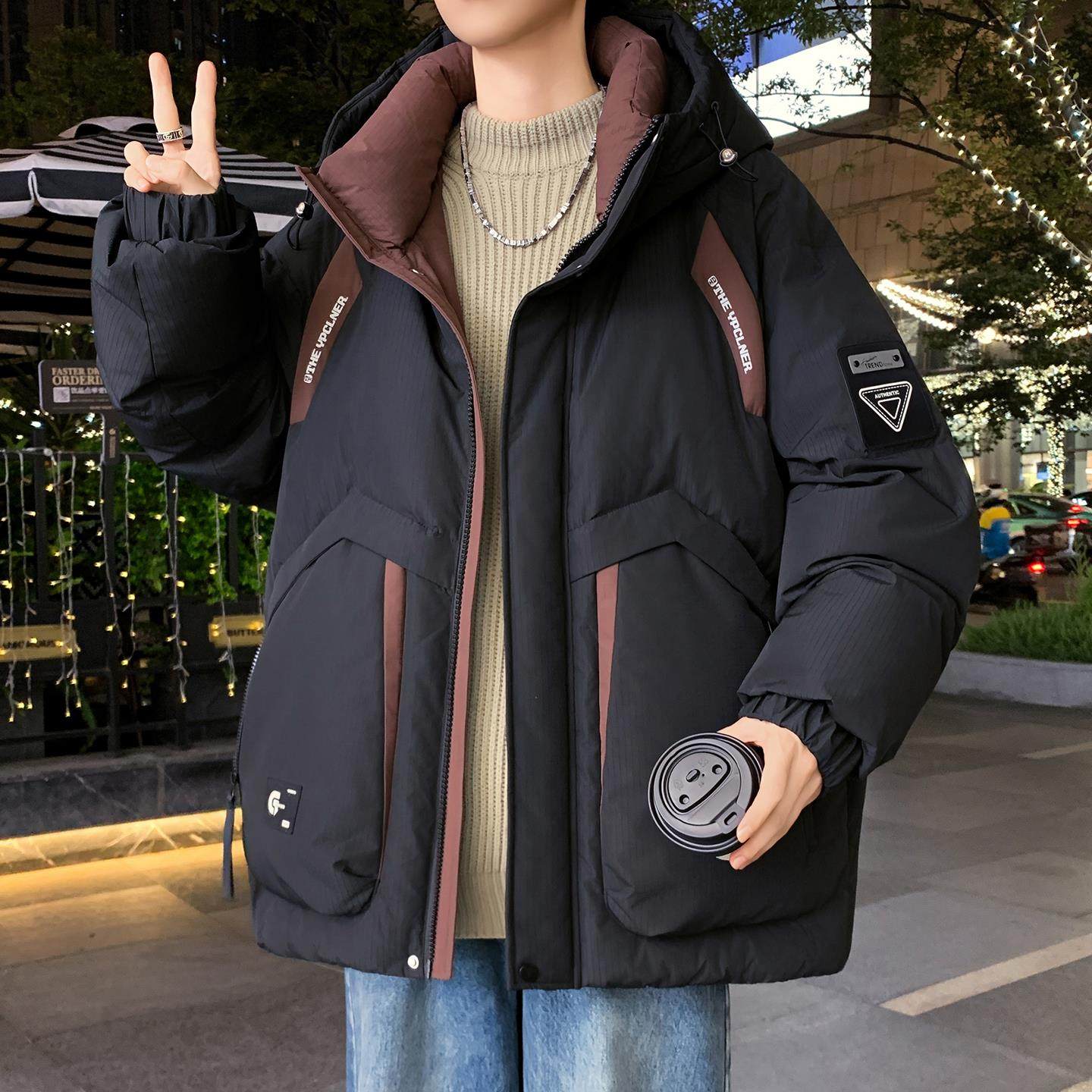 冬季新款青少年棉衣外套男初中高中学生羽绒棉服大童冬装帅气棉袄,男装,棉衣,淘宝优惠券,粉丝福利购,淘宝优惠卷