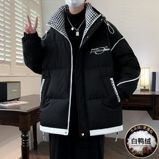 青少年羽绒服男孩2025新款冬季加厚保暖外套初中高中学生大童冬装