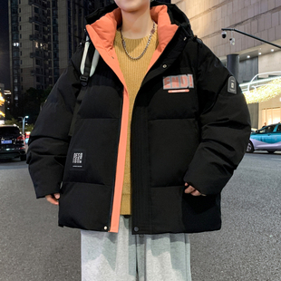 初中高中学生冬季棉衣外套男款帅气加厚保暖棉袄大童冬装羽绒棉服