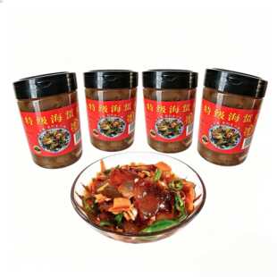 窦明圣海蜇头新鲜即食二合一海蜇500g*4包罐装凉拌菜福建宁德特产