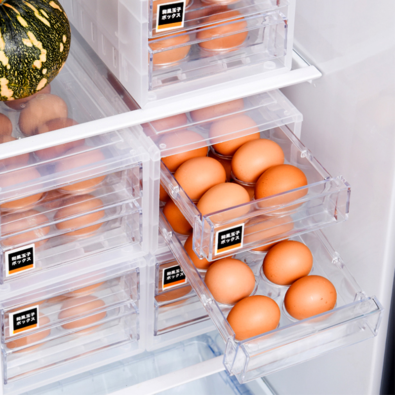 khay trứng băng tươi chứa giá gắn ngăn kéo loại tủ lạnh ô tế bào hộp trứng trứng xong trứng vật đặt kệ giầy