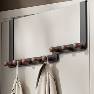 门后挂钩挂衣架免打孔入户门上门背式加长卧室收纳包包衣服置物架