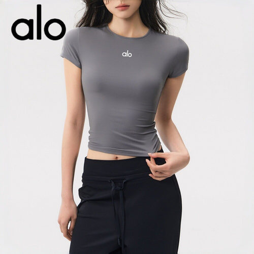 AIo运动女夏季跑步短袖透气瑜伽