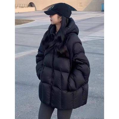 连帽泡芙棉服女小个子2025新款洋气时尚宽松加厚保暖棉衣夹棉外套