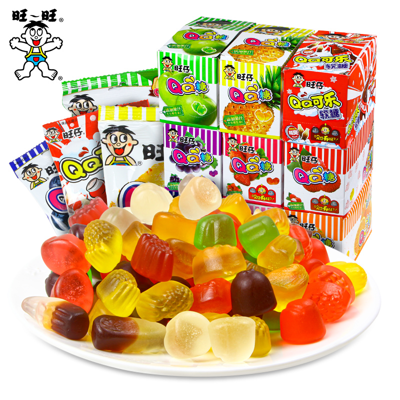 旺旺旺仔qq糖70g多口味混合口味软糖糖果儿童零食休闲追剧小零食