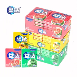 益达口香糖木糖醇12片咀嚼口气清新糖果携带散装泡泡糖零食