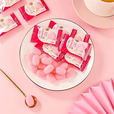 徐福记白桃乌龙味硬糖500g袋结婚礼订婚宝宝满月专用糖果官方正品