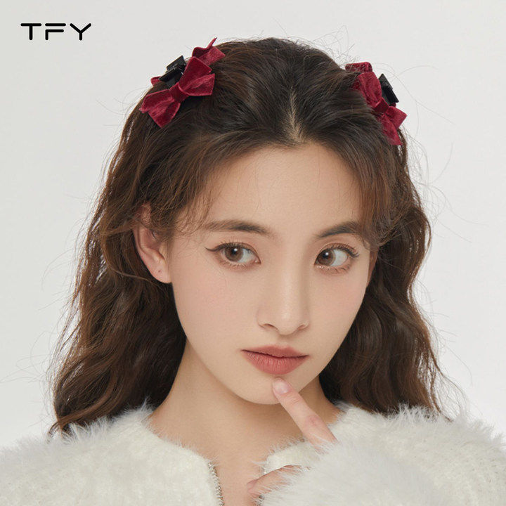 TFY红色蝴蝶结抓夹对夹公主头刘海夹女高颅顶夹子夹碎发头饰发饰,饰品/流行首饰/时尚饰品新,发饰,淘宝优惠券,粉丝福利购,淘宝优惠卷
