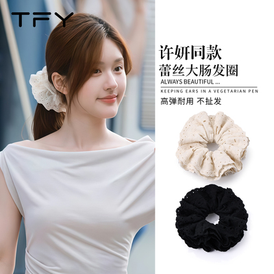 赵露思同款巨好看大肠发圈女高级感洋气时尚发饰2025新款高端头绳