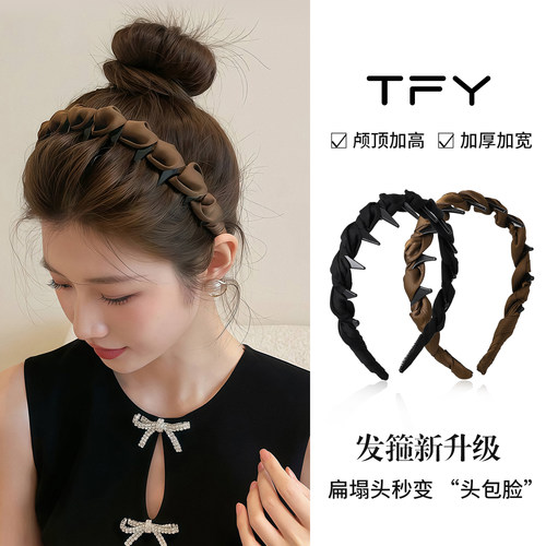 高颅顶神器显脸小波浪发箍女2026新款高级感洋气时尚防滑发卡头箍