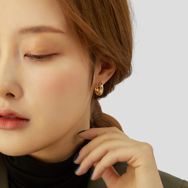 金色2021年新款潮时尚网红耳环