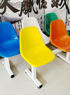 室内外长椅塑料排椅三人位商场店铺休息椅网红打卡等候椅摄影椅子