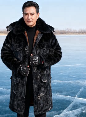 迷彩加绒工作服超长防寒劳保服男东北棉袄连体保安服棉服军棉男士