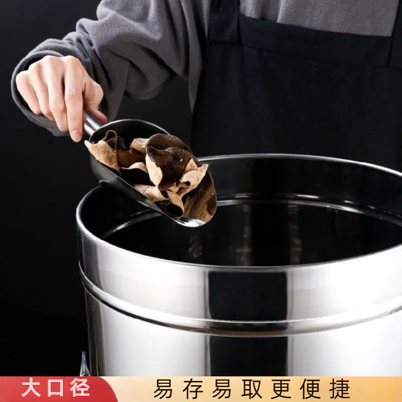 不锈钢陈皮专用储存桶储物收纳罐10斤50斤米缸加厚陈皮铁桶装米桶