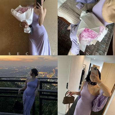 多穿垂坠气质两件套独家芋泥波波