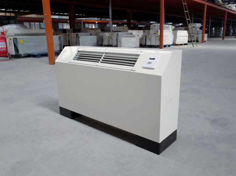 立式明装风机盘管落地井水空调中央空调煤改气水冷家用暖气空调