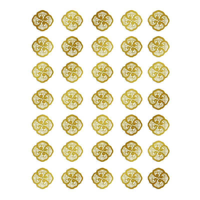 通用加厚西洋参梅花石斛礼盒贴