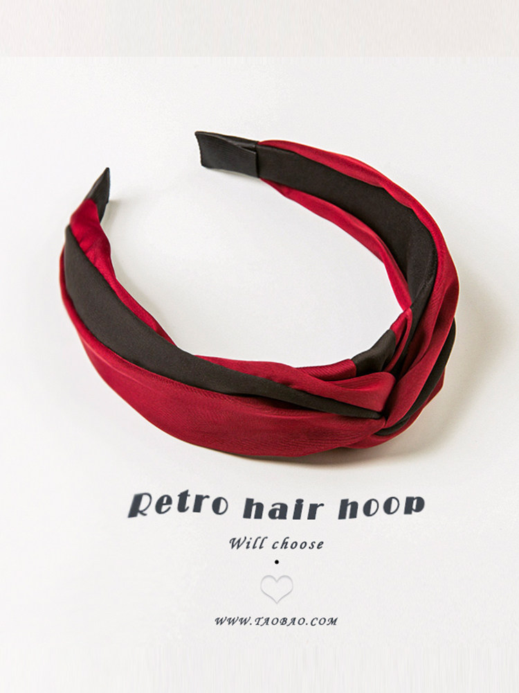 发兆晖发卡风压头箍复古箍女古风滑头发箍头颅晖发洗脸气质防滑宽