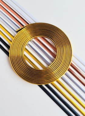 自粘美缝条背景墙金属装饰条金色边框条封边条阴角墙布收口条腰线