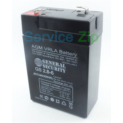 GENERAL SECURITY GS2.8-6 6V2.8AH/20HR免维护可充电铅酸蓄电池