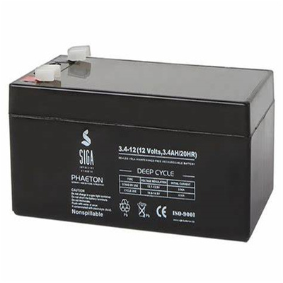 SIGA蓄电池 3.4-12 12Volts 3.4AH/20hr 免维护可充电电池