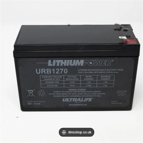 LITHIUMPOWER蓄电池 URB1270 12.8V7.5AH 96WH 免维护可充电电池