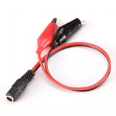 童车充电器和电瓶之间圆孔对接转换直充线单独充电DC圆孔鳄鱼夹