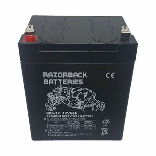 RAZORBACK BATTERIES蓄电池 RB6-12 12V6AH 免维护可充电电池