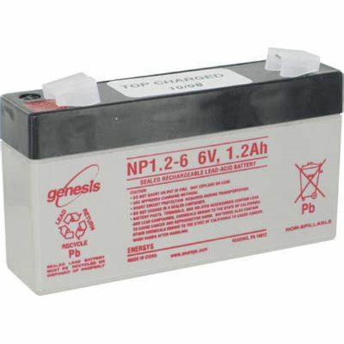 genesis蓄电池NP1.2-6FR 6V1.2AH免维护可充电蓄电池