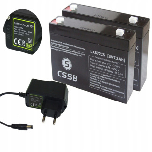 6V7.2AH 免维护可充电铅酸电池 XL672CS CSSB蓄电池