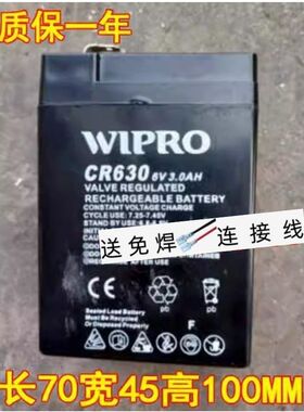 WIPRO CR630 6V3AH电子秤专用电瓶童车电池儿童遥控车落地磅电瓶