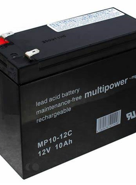 multipower蓄电池 MP10-12C 12V10AH 免维护铅酸电池