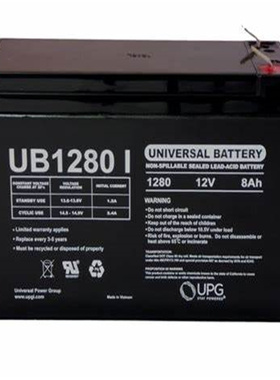 UNIVERSAL BATTERY蓄电池 UB1280 I 12V8AH 免维护可充电电池
