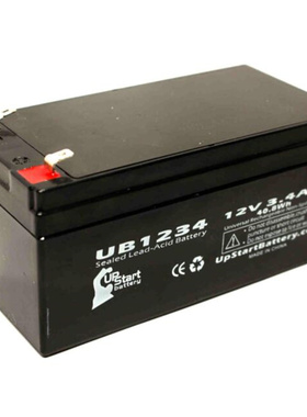 UPSTART蓄电池 UB1234 12V3.4AH 免维护可充电电池