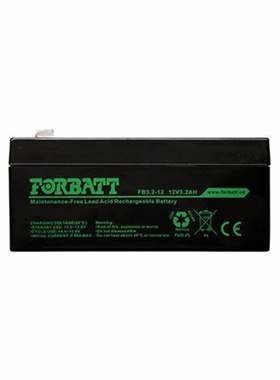 FORBATT蓄电池 FB3.2-12 12V3.2AH 免维护可充电电池
