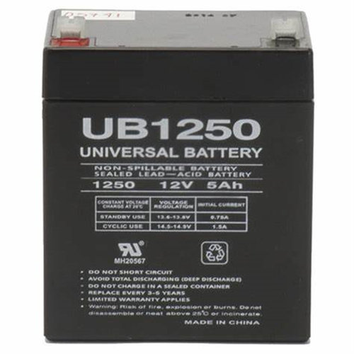 UNIVERSLA BATTERY蓄电池 UB1250 12V5AH 免维护可充电电池