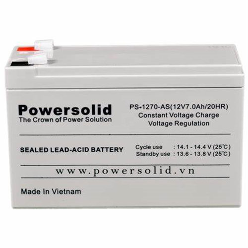 powersolid蓄电池 PS-1270-AS 12V7.0AH/20HR 免维护可充电电池