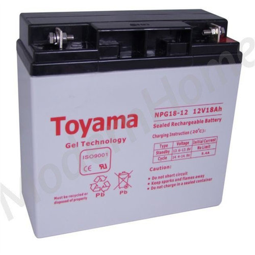 Toyama 蓄电池 NPG18-12 12V 18AH 免维护铅酸电池