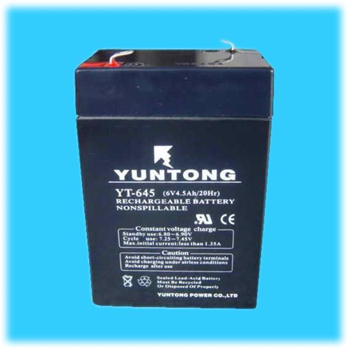 YUNTONG蓄电池YT-645 6V4.5AH/20HR电子称 仪器仪表电池