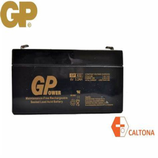 GPOWER蓄电池GP632 6V3.2AH免维护可充电铅酸电池