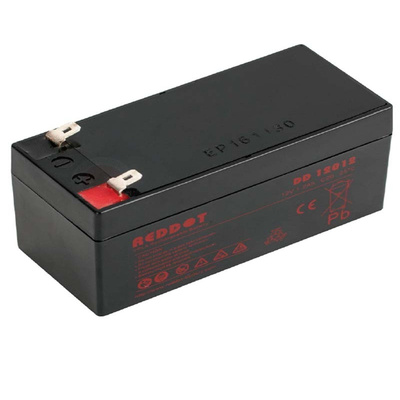 REDDOT蓄电池 DD12012 12V1.2AH C20 25c°免维护可充电铅酸电池