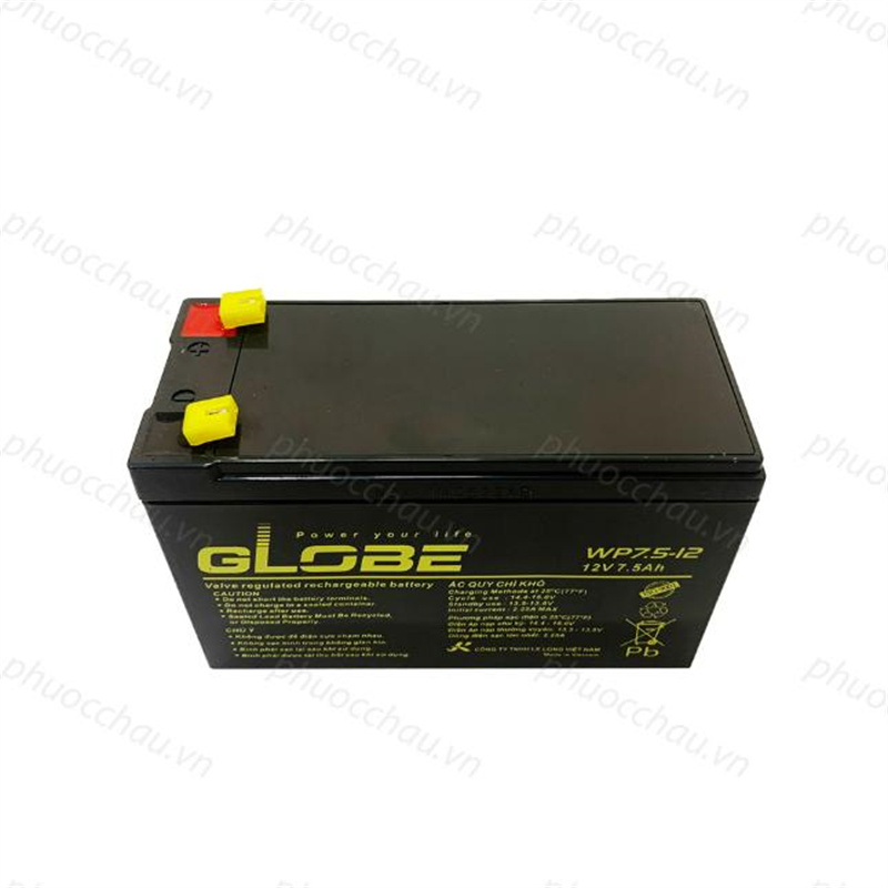 GLOBE蓄电池 WP7.5-12 12V7.5AH 免维护可充电电池