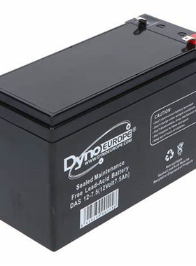 Dynoeurope蓄电池 DAS12-7.5 12 Volt 7.5AH 免维护可充电电池