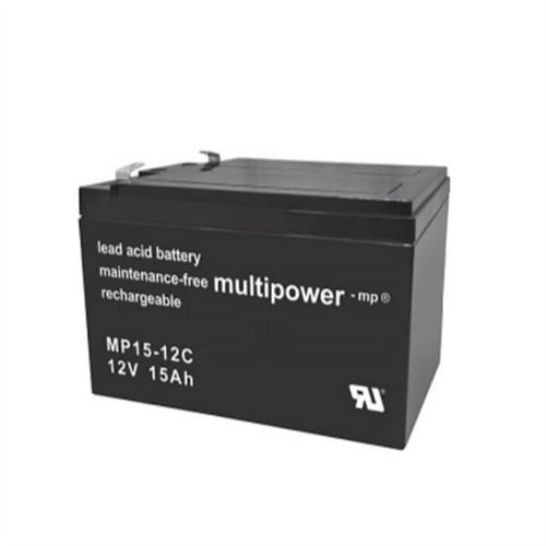 multipowe 蓄电池 MP15-12C 12V 15AH 免维护铅酸电池