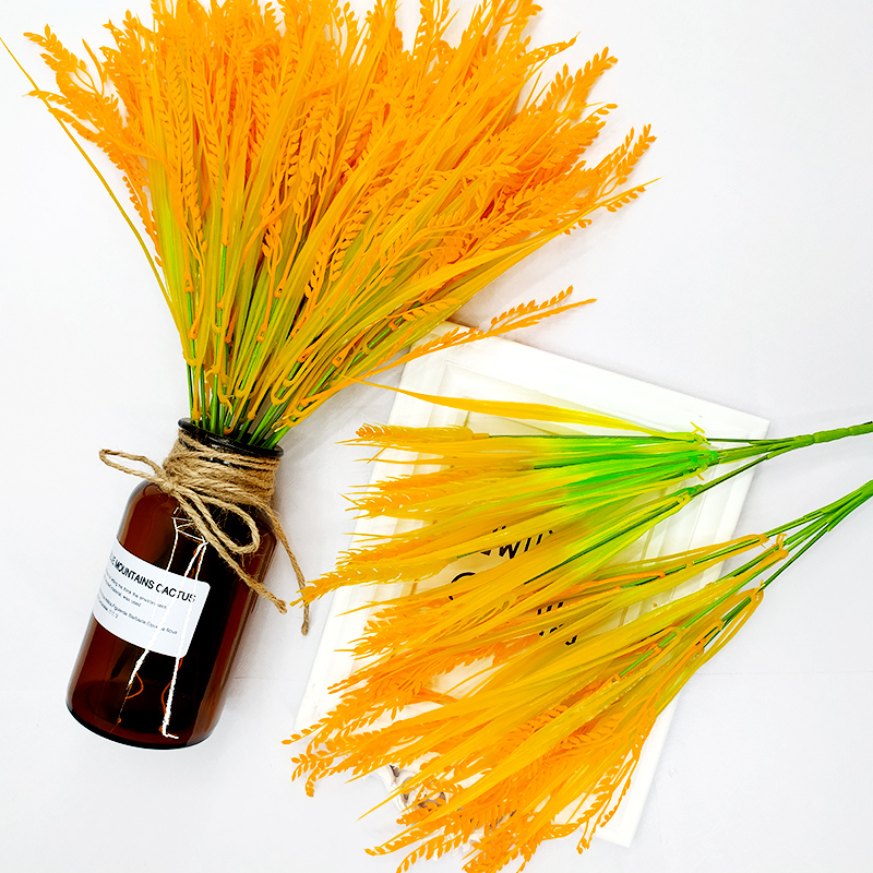 仿真塑料单束大稻子谷子塑料花