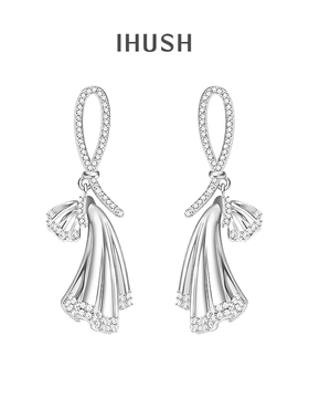 ihush/俏物悄语原创设计心动假日系列裙摆对称耳环女情人节礼物