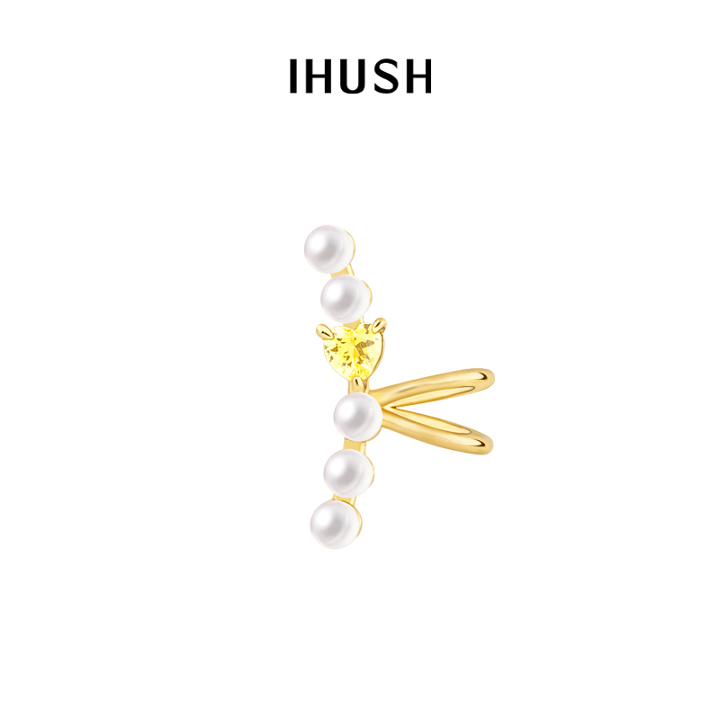 ihush/俏物悄语慕心耳夹女时尚原创设计轻奢女友网红情人节礼物