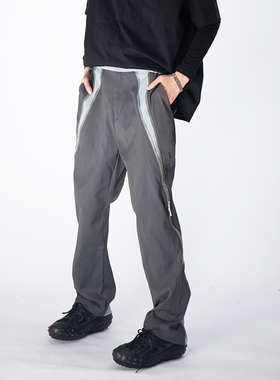 DMENSION 23AW 撞色拼接拉链调节防水廓形机能裤直筒秋季长裤