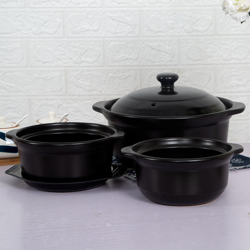 电陶炉平底砂锅米线专用砂锅商用鸡公煲明火耐高温炖锅土豆粉丝煲