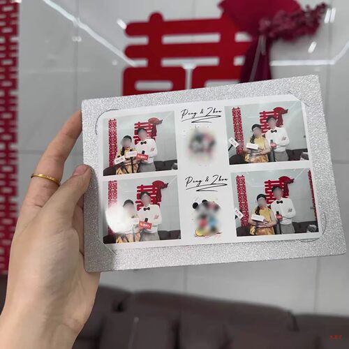 背卡拍立得婚礼简约风装饰底卡托